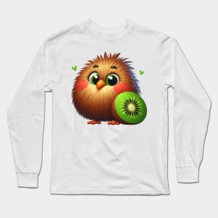 Cute Funny Kiwi Long Sleeve T-Shirt